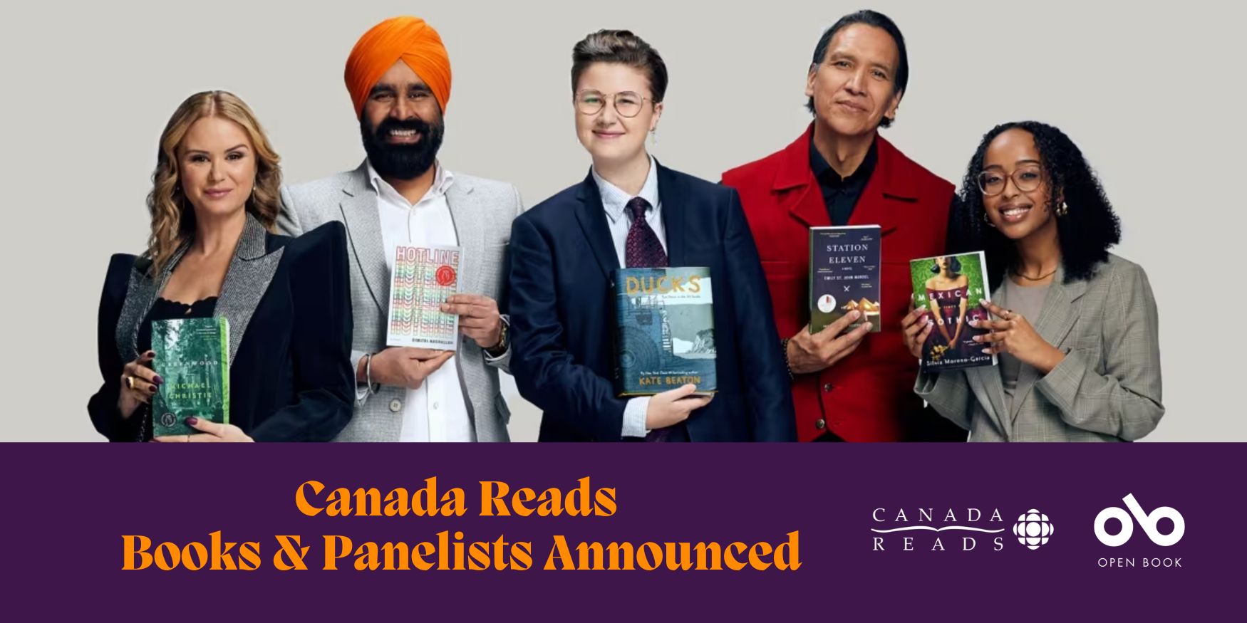 Open Book Canada Reads 2023 announcement banner