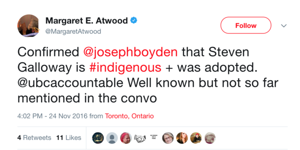 Atwood Galloway tweet
