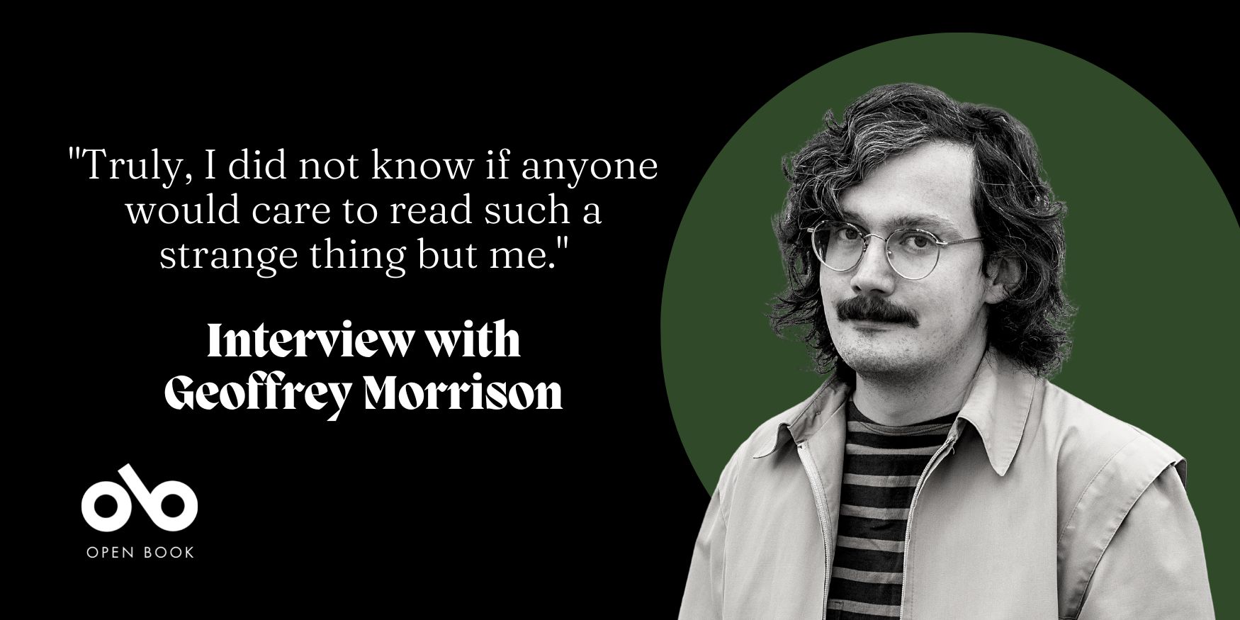 Open Book banner Geoffrey Morrison interview