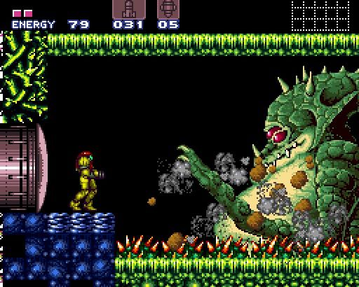 Image from the classic video game Super Metroid