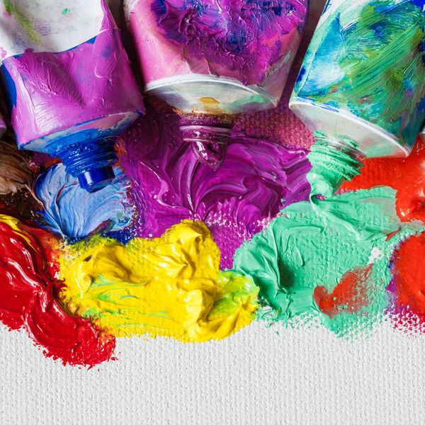 photo of colourful oil paints