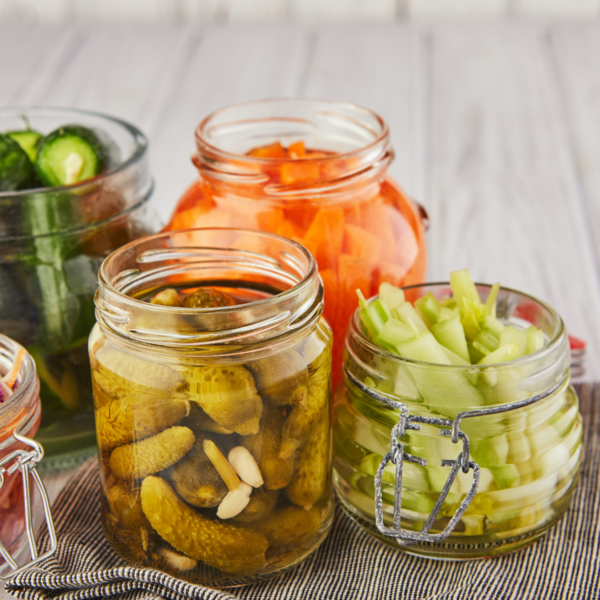 Photo of jars of pickles