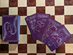 Penny Dreadful themed tarot cards.