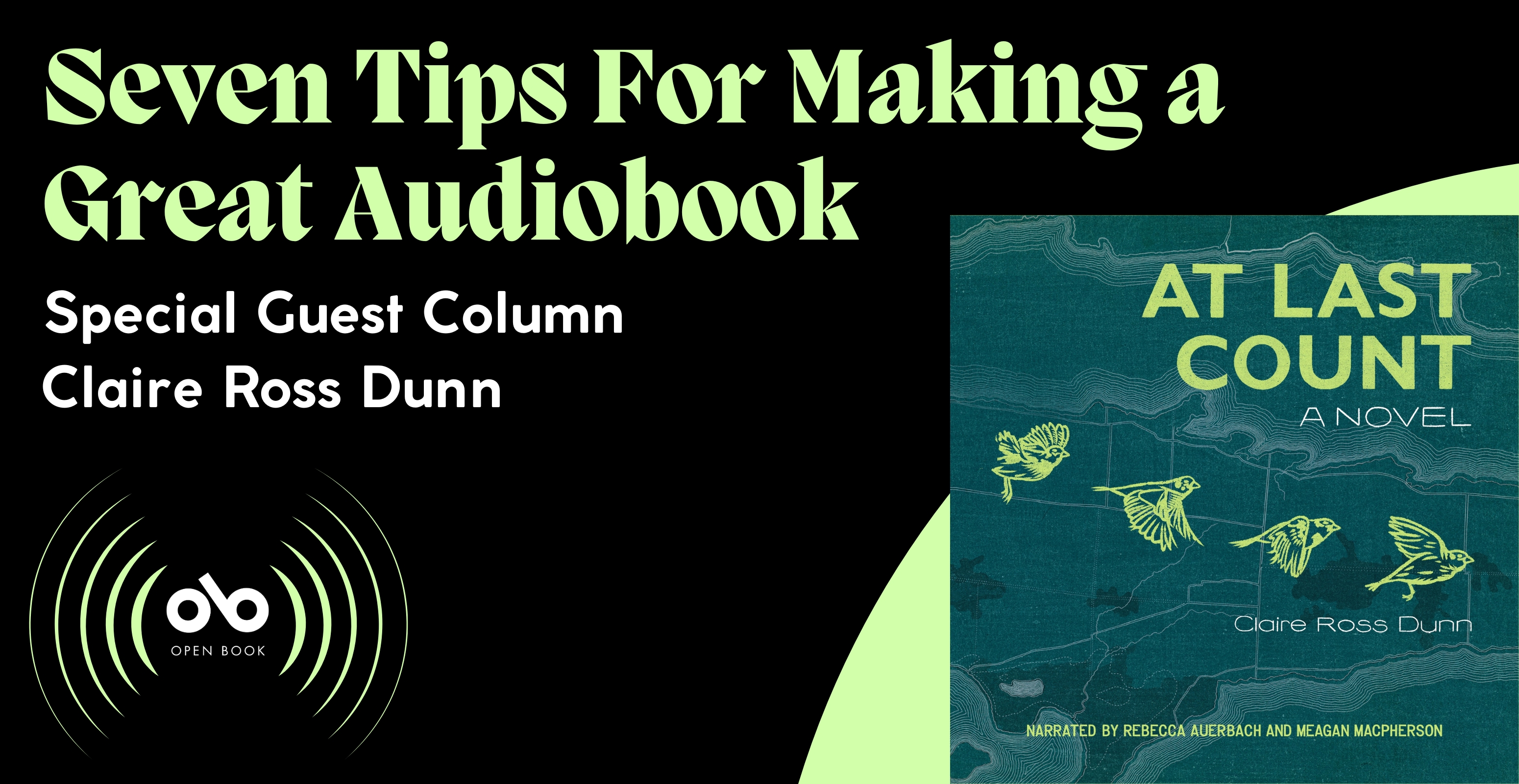 Seven Tips For Making a Great Audiobook