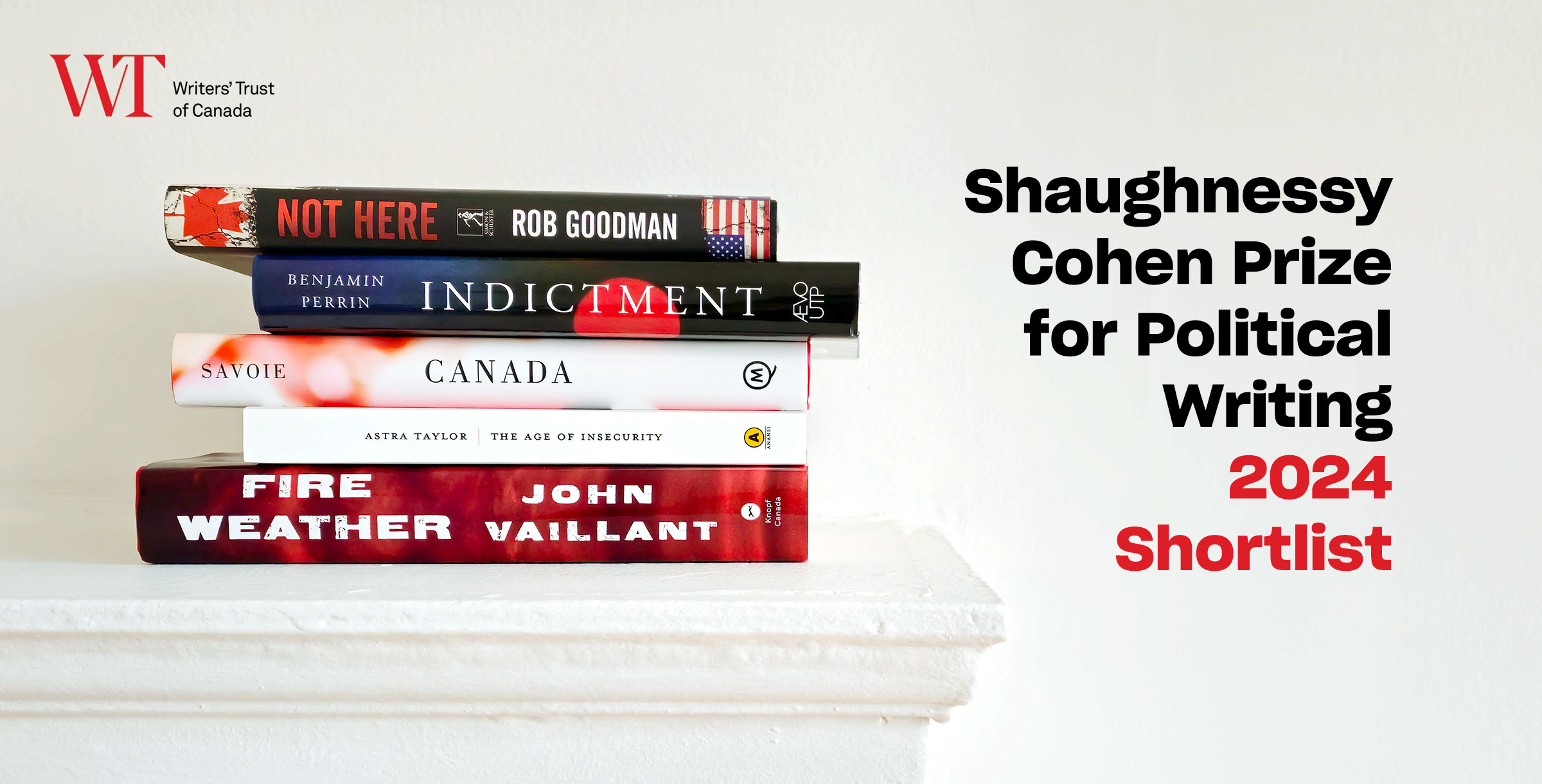 Shaughnessy Cohen Prize for Political Writing 2024 Shortlist