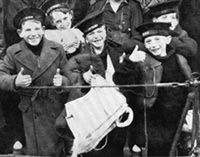 photo of boys on a ship 1940