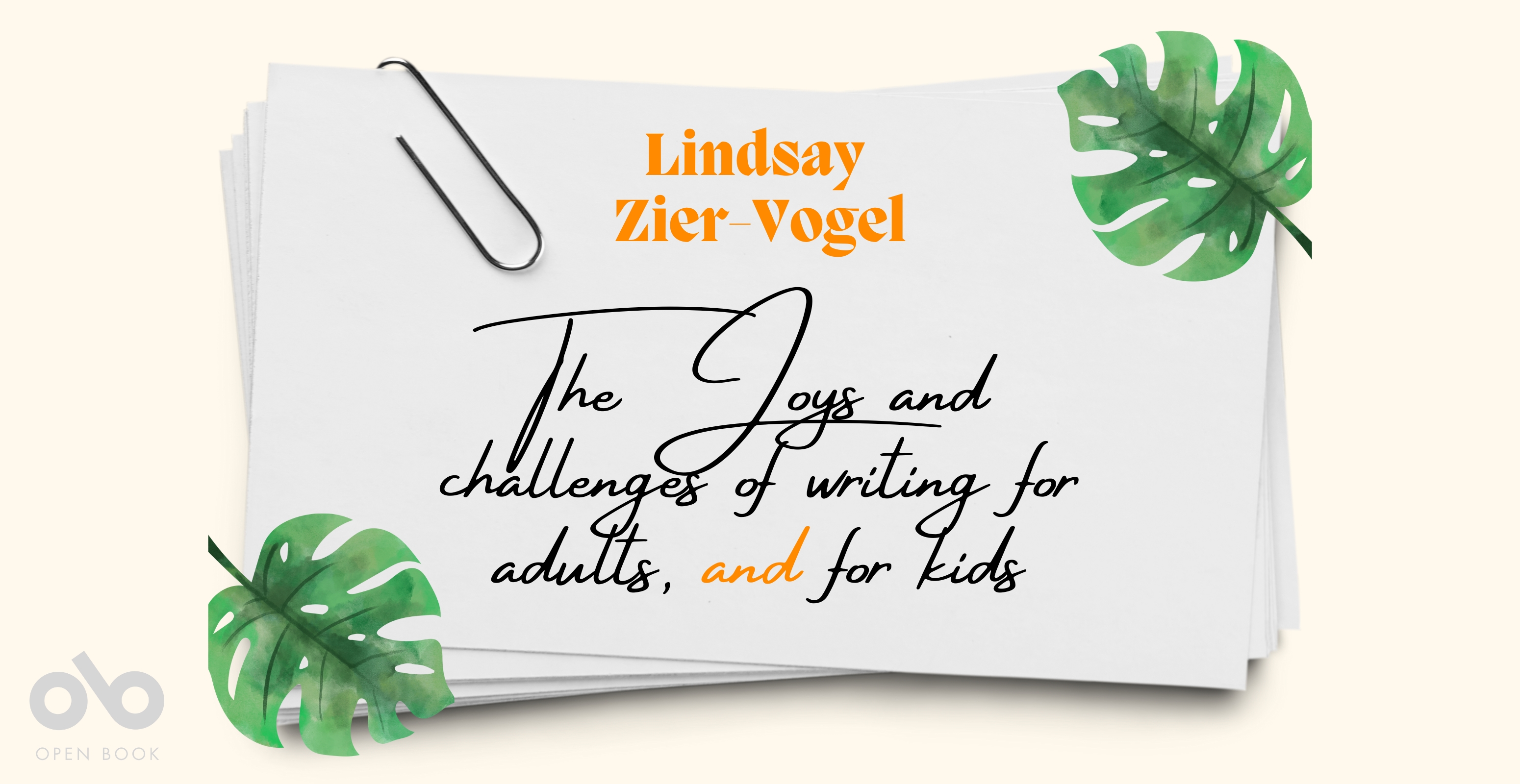 The joys and challenges of writing for adults AND for kids