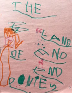 Cover of homemade book by my daughter titled "The Land of Mermaids and Ponies"