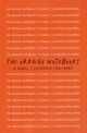 The cover is a vivid orange-red hue, dominated by horizontal white lines that span across it. Centered in the upper half of the front cover, the title “the orange notebooks” appears in simple white lowercase type. Just below the title, the author’s name, “susanna crossman,” is rendered in smaller white lowercase letters. The design is stark and modern, with the line motifs creating subtle texture and movement across the bright color field.