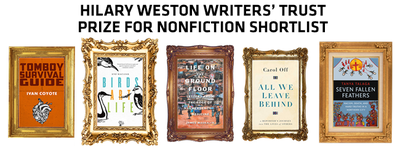 2017 Weston Prize shortlist announced: 5 Books vie for $60,000