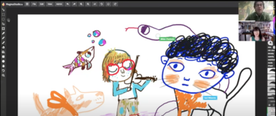 KidLit Superstars Isol & Milan Pavlović Created a Video Where They Illustrate Together in Real Time